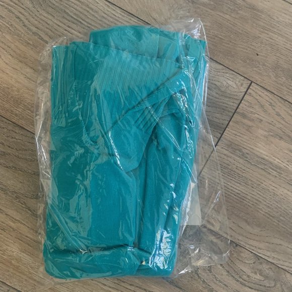 NWT ISAAC MIZRAHI DROP SHOULDER OPEN SWEATER CARDIGAN PEACOCK BLUE XXS - Picture 7 of 7